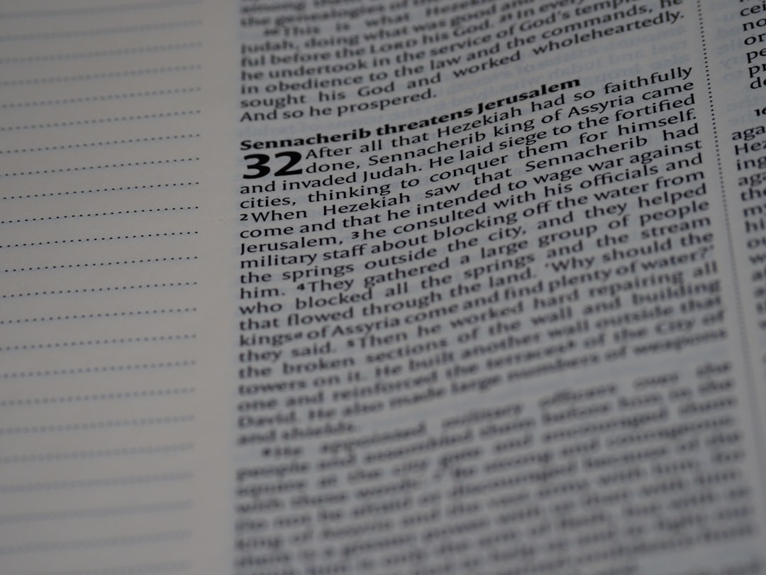 a close up of a page of a book